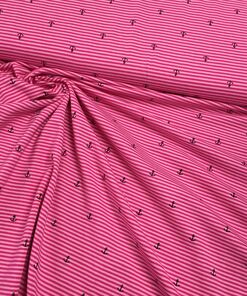 Anker ringel Jersey pink