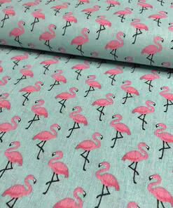 Baumwolle flamingo webware wattkind stoffe norderstedt