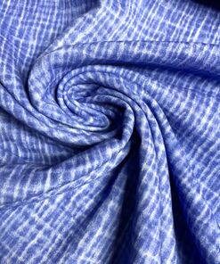 musselin tie dye batik blau